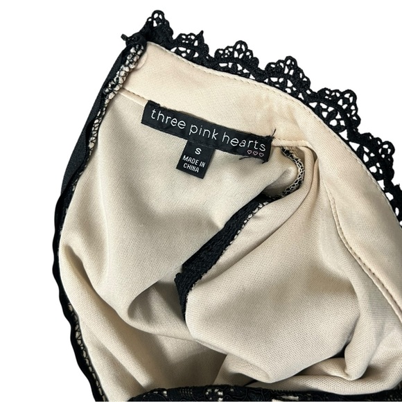 Three Hearts Black and White Halter Sheath Dress - Picture 12 of 14